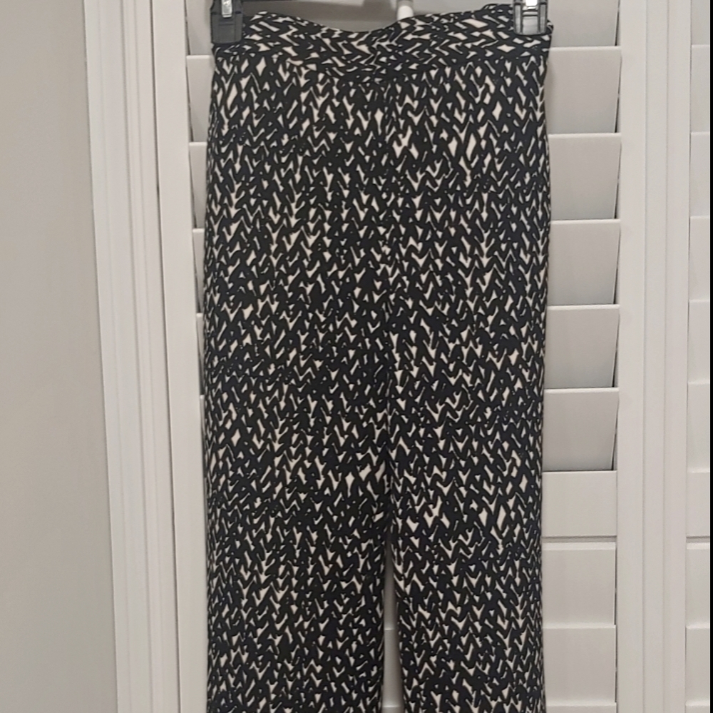 Express black&white tapered pants